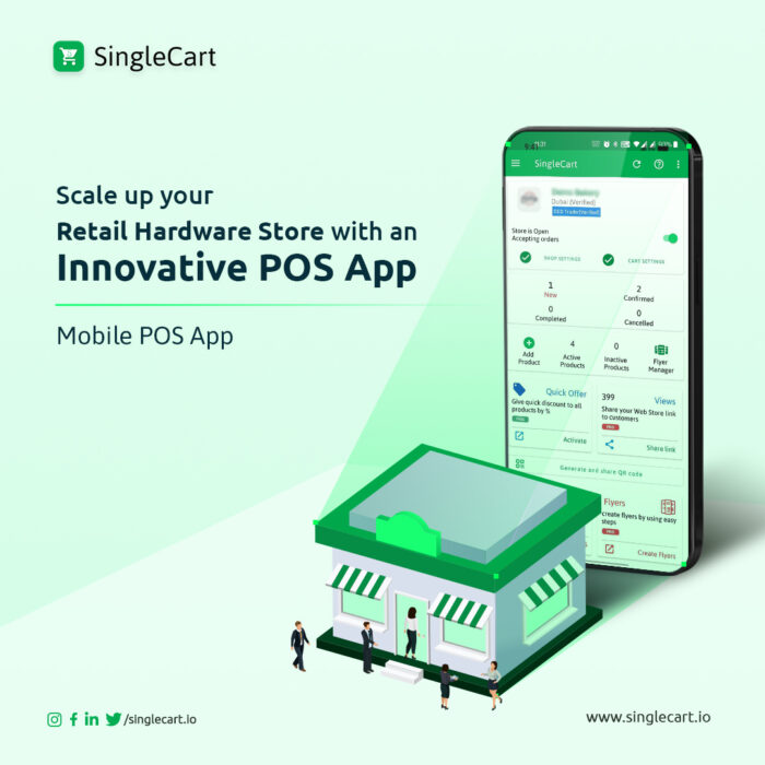 Scale up your Retail Hardware Store with an Innovative POS App single cart